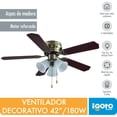 thumbnail image 2 of Ventilador de Techo para Interior 42"ARIA Igoto  Ventilador de Techo para Interior 42"ARIA, 2 of 3