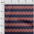thumbnail image 1 of oneOone Silk Tabby Fabric Floral & Chevron Block Printed Craft Fabric BTY 42 Inch Wide, 1 of 4