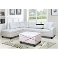 thumbnail image 1 of GTU Furniture Pu Leather Living Room Irreversible Living Room Sectional Sofa Set, 1 of 1