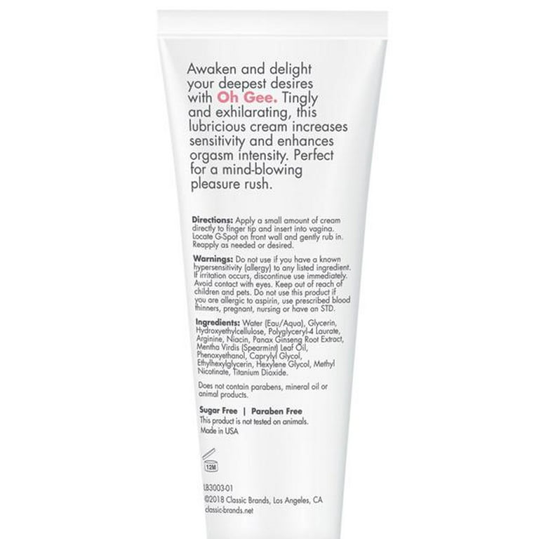 HUSTLER Oh Gee Gスポットジェル オージーGスポットジェル（Cg）通販｜即日発送｜薬のデリバリー