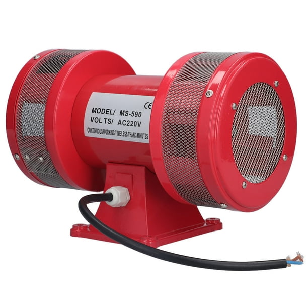 Sirena de bocina de metal, alarma de motor Alarma de ataque aéreo eléctrica de doble vía Sirena de ataque aéreo de doble vía Claridad notable