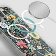 thumbnail image 6 of For Apple iPhone 13 Pro (6.1") Hybrid Flower Design Stylish Fashion Cases MagSafe Compatible Hard PC Shockproof Cover ,Xpm Phone Case [ Wildflower ], 6 of 6