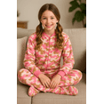 thumbnail image 2 of Big Feet PJs Girls Pink Camouflage Micro Fleece Footed Pajamas One-Piece Sleeper Size 6, 2 of 7