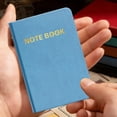 thumbnail image 4 of Leather Pocket Notebook for Men Women A7 Small Journal Compact Thick Book 196 Pages, 4 of 6