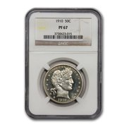 1910 Barber Half Dollar PF-67 NGC