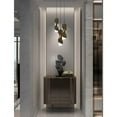 thumbnail image 2 of 60W X 3 Zamora 3 Light Wood Pendant With Clear Glass Shade (Edison Bulbs Not Included), 2 of 3