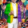 thumbnail image 2 of JAJAHO Boys Carnival Suit Jackets Long Sleeve Button-Front Slim Fit Stretch Blazer 3-14 Years Kids Festive Formal Party Coat, 2 of 4