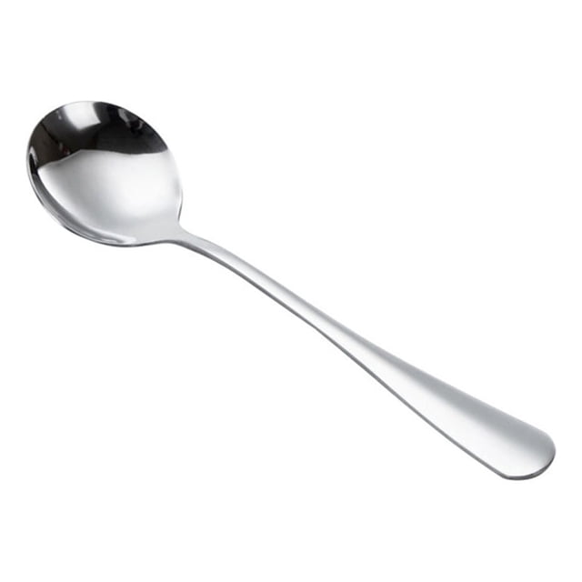 Inteprter Cuchara con mango largo, vajilla de café de acero inoxidable, cucharadita de helado para el hogar, restaurante, cantina, café, Picnic Cocina y Comedor TYPE1