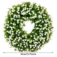 thumbnail image 3 of BJUTIR Couronne Florale de Printemps, 18 Pouces, Soie, 3 of 7