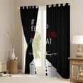 thumbnail image 3 of Homewish Eat Sleep Airplane Boy Curtains Pack of 2 (42x84 Each),Transportation Theme Curtains Blackout,Black Grey Bedroom Curtains,Breathable Home Decor, 3 of 6