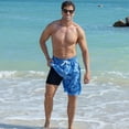 thumbnail image 2 of Aideaone Men's Swim Trunks with Compression Liner 9" Quick Dry Board Shorts Swimsuit Swimwear Bathing Suit, 2 of 6