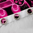 thumbnail image 4 of Manfei Futuristic Pink Game Console Black Out Curtains, Psychedelic Starry Sky Curtains Pack of 2 (42x63 Each), Teens Kids Boys Bedroom Curtains, Window Curtains Decor, 4 of 6