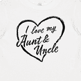thumbnail image 4 of Inktastic I Love My Aunt and Uncle in Black Chalk Heart Boys or Girls Baby T-Shirt, 4 of 5