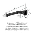 thumbnail image 6 of Amerock Revitalize Matte Black Single Post Toilet Paper Holder, 6 of 8