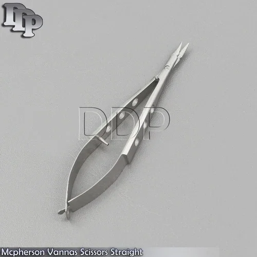 Premium Grade Pacifated Mcpherson Vannas Micro Scissors 10Mm Blade 4.5 Straight