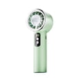 thumbnail image 2 of Linnome Portable Handheld Fan with Digital Display Turbine Cool Function USB Rechargeable for Office Home Adjustable Wind Speed 6.1x2.36x1.57in, 2 of 6