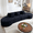 Black, variant on GNIXUU 130.5" Oversized Curved Sectional Sofa, Boneless Couch with 3 Pillows, 4 Seater Compression Cloud Couches for Living Room Apartment Bedroom Office, No Assembly Required, Brown