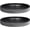 Black, variant on Ceramic Plant Saucer Tray 2 Pcs 6.4 Inch White, 6.4" OD x6.02 ID x0.9 Deep| Fits Flower pots Bottom≤ 6", Heavy Duty Glazed Round Planter Drip with Catch Basin for Indoor Outdoor Plants