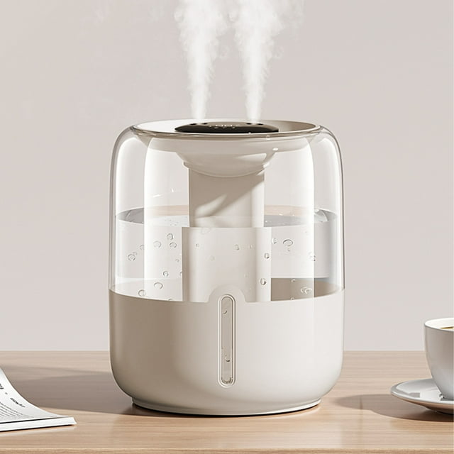 Dvkptbk Large Capacity Double Spray USB Household Mute Large Direction Humidifier Digital Display Desk Night Light Humidifier