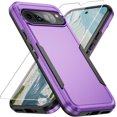 thumbnail image 1 of KOMI for Pixel 9 Pro XL Case,Google Pixel 9 Pro XL Case,with Screen Protector,[Military Grade Drop Tested] Heavy-Duty Tough Rugged Shockproof Protective Case for Google Pixel 9 Pro XL, Purple, 1 of 5