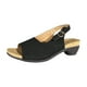 thumbnail image 1 of Amzcrzy Zapatos de mujer,Zapatos de mujer,Zapatillas de mujer, Zapatos de tacón bajo grueso y cómodos y elegantes para mujer, sandalias de verano con tacón grueso y hebilla, zapatos informales con pu, 1 of 5