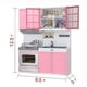 thumbnail image 5 of Juego de juguetes de cocina, cocina para niños, juego de cocina, armario, estufa, juguete para niñas, 5 of 5