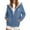 Blue, variant on Jacket Women Zip Up Hooded Hoodie Winter Warm Soft Thermal Jackets Coats Outdoor Sports Pullover with Pockets Winter Coats for Women Beige L