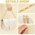 thumbnail image 4 of Gold Pearl Purse Replacement Chain 14.1 Inch Imitation Pearl Bead Short Bag Handle Strap Bag Charms Crossbody Decoration Chain for Satchel Clutch Shoulder Hobo Bag Dumpling Pouch Gold, 4 of 9
