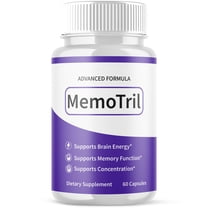 MemoTril Advanced Formula Brain Support Pills Maximum Strength Supplement 60 Capsules
