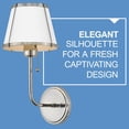 thumbnail image 4 of 4890PN Hinkley Lighting Clarke - 14W 1 LED Medium Wall Sconce-15.75 Inches Tall and 7.25 Inches Wide-Polished Nickel/Matte White Finish, 4 of 23