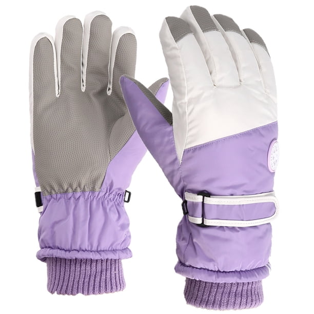 Guantes de esquí para adultos con forro polar, cálidos, resistentes al viento, impermeables, para montar en motocicleta o coche eléctrico, para parejas