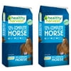(2 pack) Healthy Harvest All Natural 12% Complete Horse Feed Pellets for Mature Horses, 40 lb