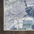 thumbnail image 5 of Nourison Nourison Washables Floral Grey Blue 5'2" x 7' Area Rug (5x7), 5 of 9