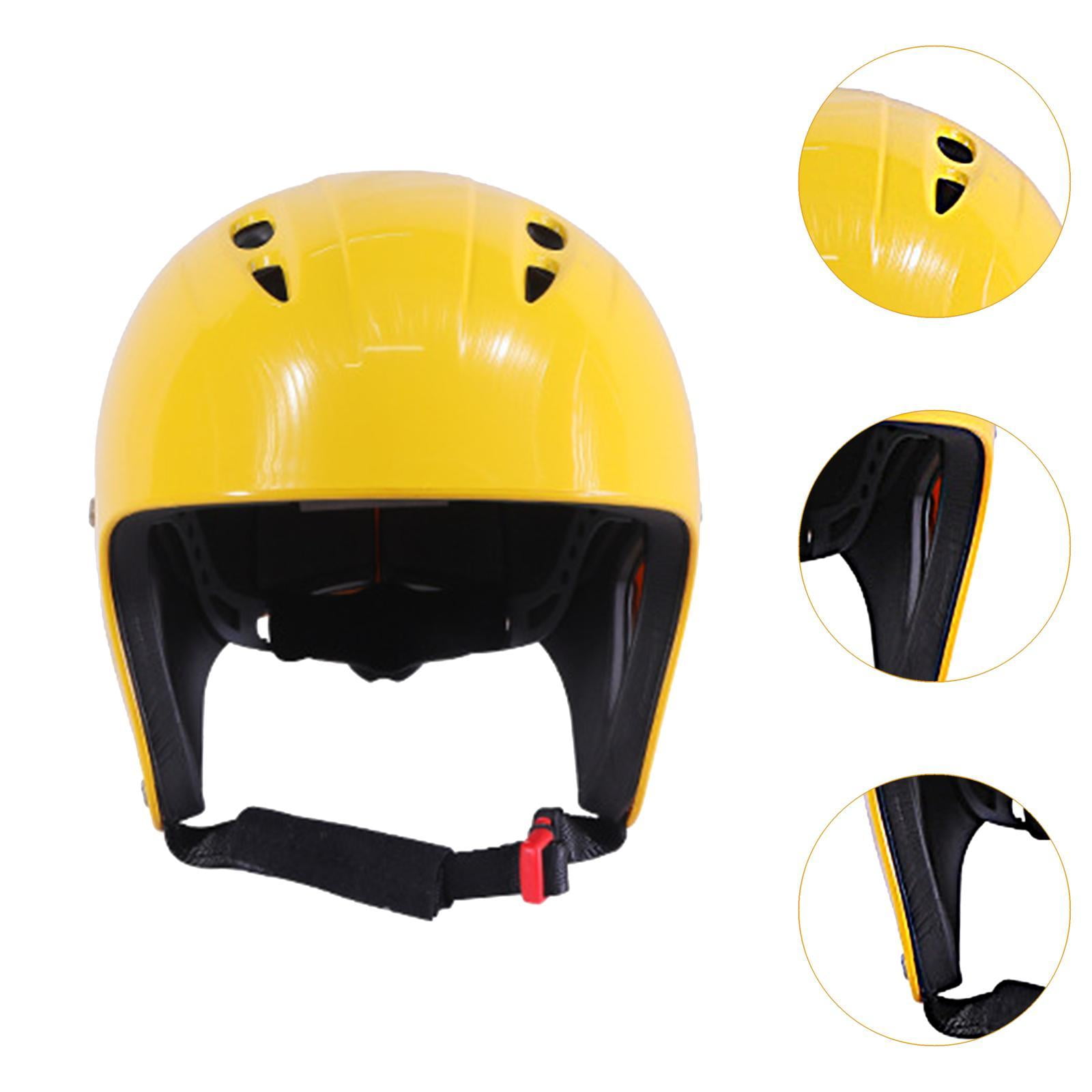 Colaxi Hard Hat Secure Helmet Protective Accessories Sports Helmet Protection Cap for Drifting River Adventure Outdoor Rock Climbing Yellow