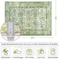 thumbnail image 6 of Cydiria Vintage Boho Traditional Oriental Faux Wool Area Rug,4' x 6', Green, 6 of 7