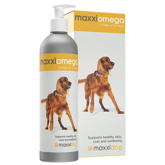 maxxiomega Omega 3, 6 & 9 Oil Supplement - Skin & Coat Support for Dogs, 10oz