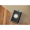 Personalized 8oz Leather Flask with Folding Shot Glass