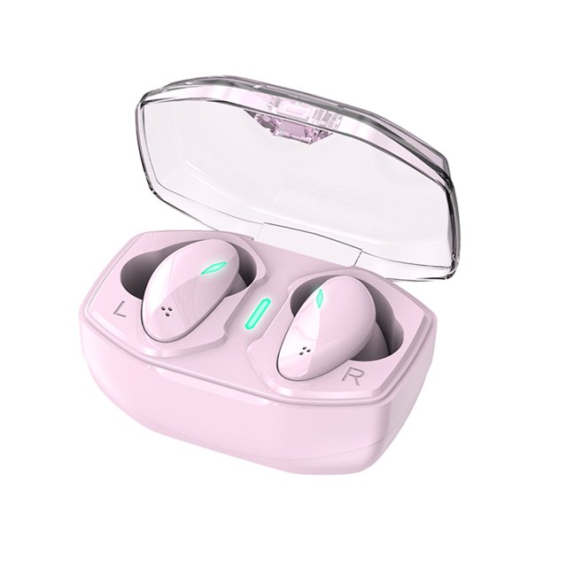 Pisexur - Auriculares inalámbricos Bluetooth 5.2 con luz RGB para hombre, con estuche de carga, ganchos para la oreja y micrófono integrado para deporte, llamadas nítidas, trabajo, música, electrónic
