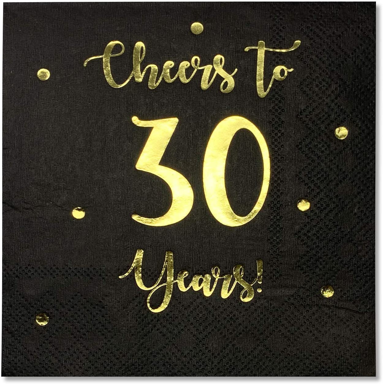 Cheers to 40 Years Cocktail Napkins Happy 40th Birthday Decorations for Men and Women and Wedding Anniversary Party Decorations 5 x 5 inch folded 50-Pack 3-Ply Napkins Pink 