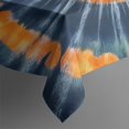 thumbnail image 4 of Orange Blue Tie Dye Mandala Pattern Rectangle Tablecloth 60"x120",Waterproof Polyester Rectangle Table Cloth, Wipeable Spillproof Polyester Tablecloth for Dining, Camping, Indoor and Outdoor, 4 of 5