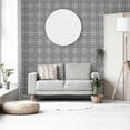 thumbnail image 5 of Arthouse Hudson Grey Checkered Plaid Wallpaper, 5 of 6