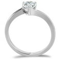 thumbnail image 2 of By Pass Heart Cut Women's Engagement Ring, Solitaire Promise Wedding Ring, 1.8 Ct Simulated Heart Cut Diamond Ring, 14K White Gold Plated, Anniversary Proposal Ring For Her Special Occasion, 2 of 3