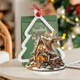 thumbnail image 5 of Christmas House Acrylic Desktop Decoration,Elegant Cute Wooden Gingerbread House with Base for Home Decors,Ideal Gift for Birthday, Anniversary, Valentine's Day Celebrations, 5 of 6