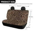 thumbnail image 4 of KUIFORTI Universal Front and Bench Seat Covers, Leopard Print Car Accessories Water Resistant Saddle Blanket Seat Covers for Car, Truck, and SUV, Single, Full Size Bench, Brown, 4 of 4