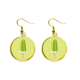 thumbnail image 1 of Green mung bean helado helado de dulce Ear Dangle Golden Drop Earring Jewelry Mujer Unbranded M, 1 of 3