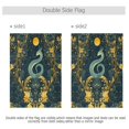 thumbnail image 4 of Yayeee Garden Flag 28"x40" Double Sided Outdoor Yard Lawn Holiday Decorations, Green Celestial Serpent, 4 of 6