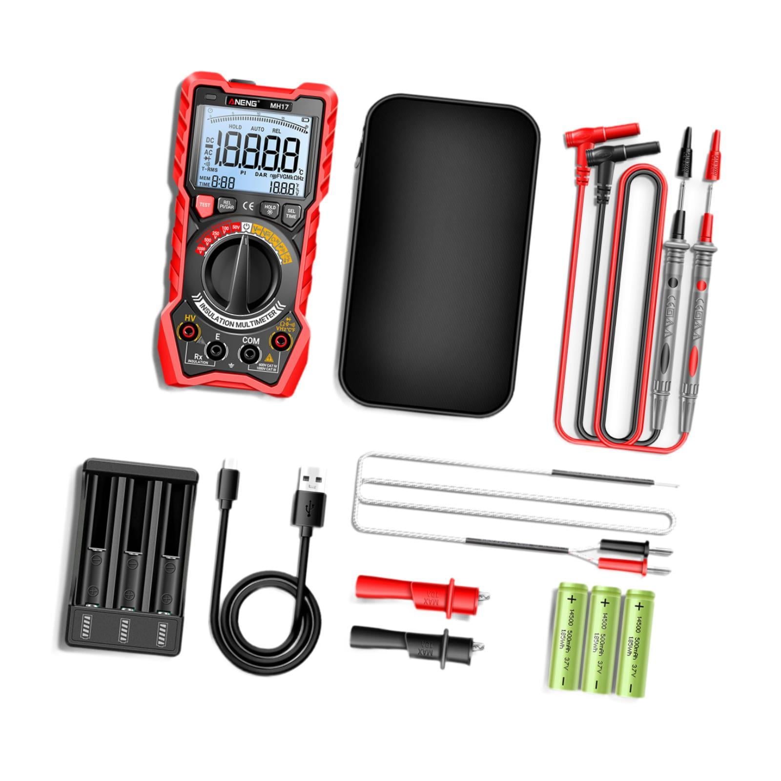 JISADER Insulation Resistance Tester Easy to Use Measurement Tool Digital Multimeter