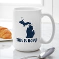 thumbnail image 4 of CafePress - Michigan This Is Home Large Mug - 15 oz Ceramic Large White Novelty Mug, 4 of 6