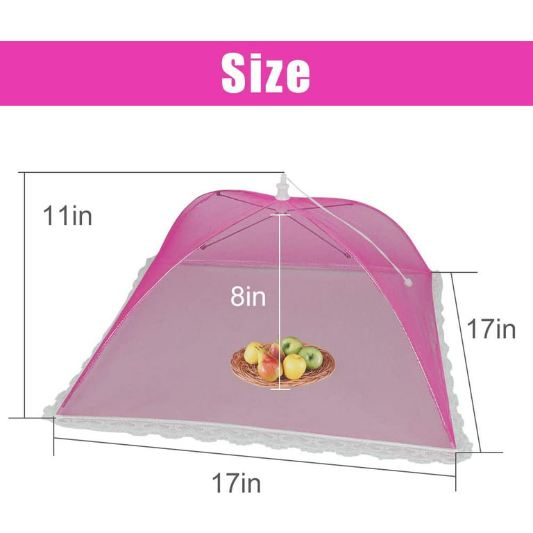 Plastic Food Cover Tent - Umbrella Shape Picnic BBQ Cover- NY Store