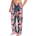 thumbnail image 6 of Salouo Rose Flowers Print Pajama Pants for Men, Lounge Pants Elastic Waistband Casual Men's sleepwear Loungewear Sleep Pajama Pant -Large, 6 of 7